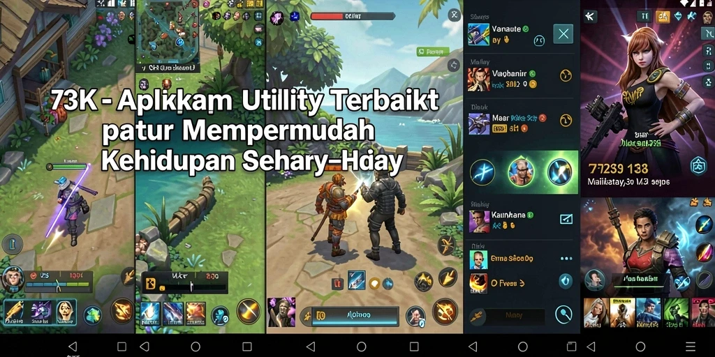 Tampilan antarmuka aplikasi 73K dengan fitur-fitur Utility yang lengkap.