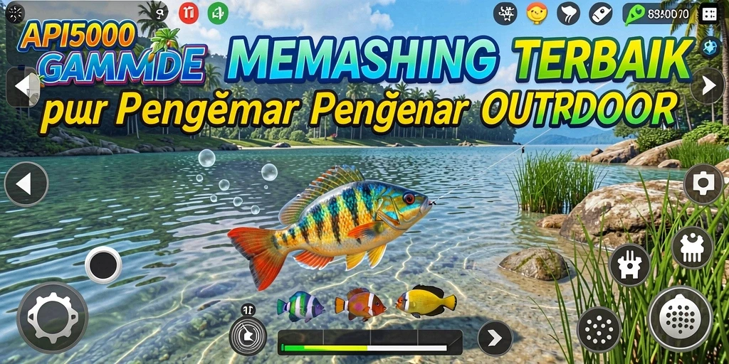 Tangkapan ikan yang besar dalam gameplay API5000.