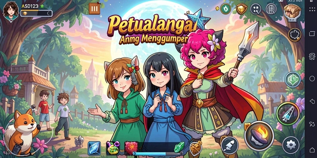 Tampilan dari gameplay <strong>ASD123</strong> yang menakjubkan dengan karakter Anime.