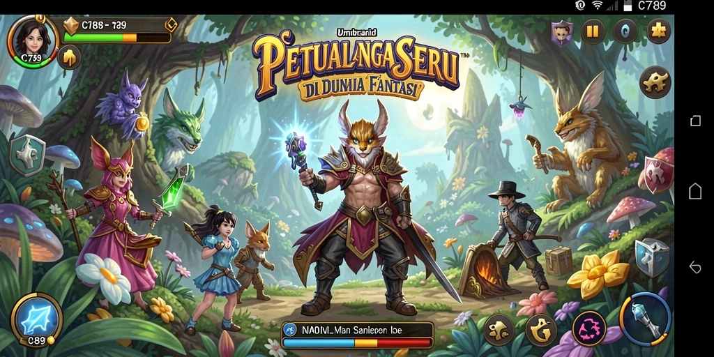 Gameplay seru C789 dengan petualangan yang menarik.
