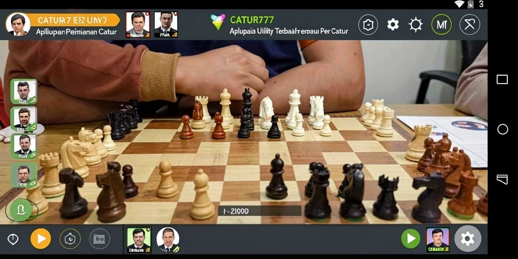 Tampilan gameplay yang menarik di CATUR777.