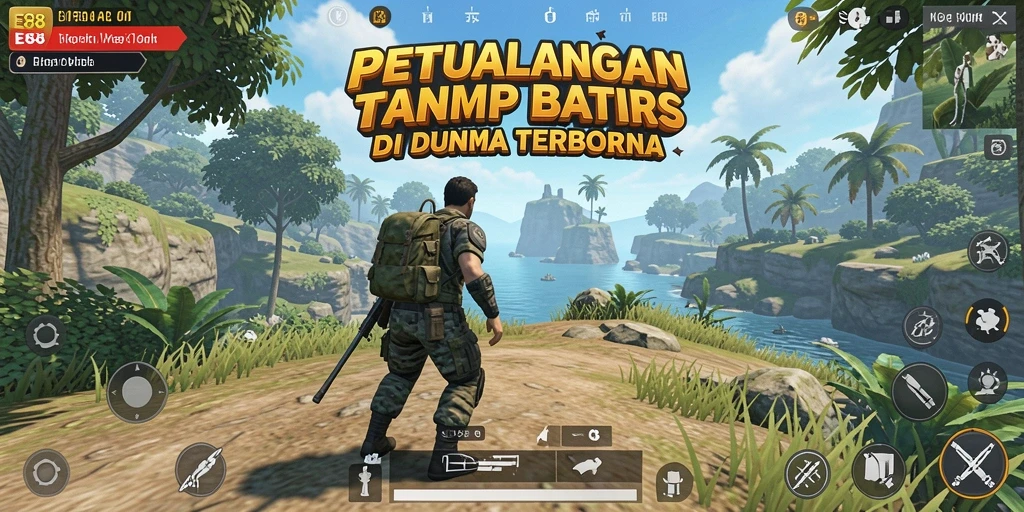 Tangkapan layar E88 yang menunjukkan eksplorasi seru dalam dunia terbuka.