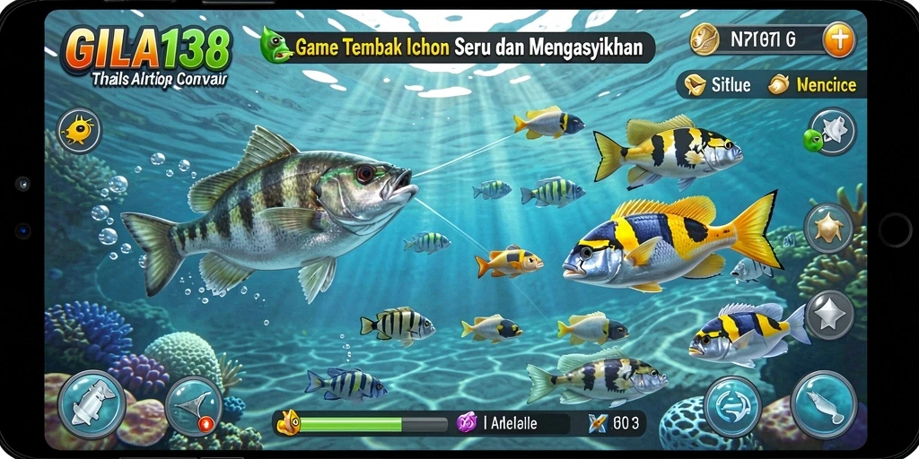 Screenshot GILA138 menampilkan aksi tembak ikan yang seru.