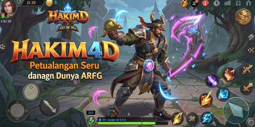 Tampilan gameplay seru dalam HAKIM4D dengan petualangan yang mendebarkan.