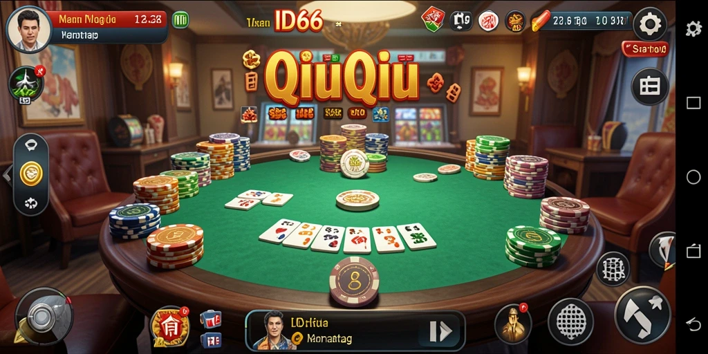 Screenshot utama ID66 menampilkan gameplay QiuQiu yang mengasyikkan.