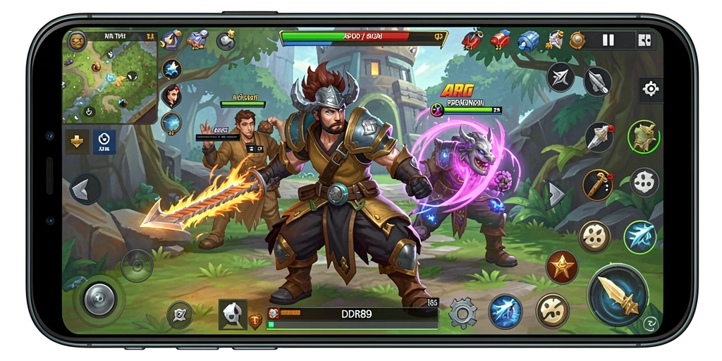 Tampilan gameplay menakjubkan dari IDR89 yang penuh aksi.