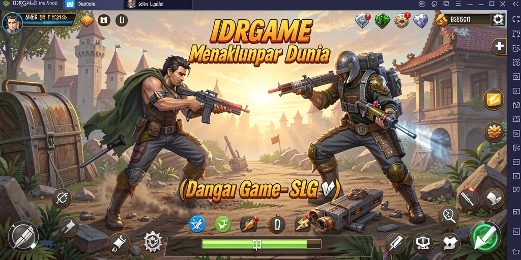 Tampilan gameplay IDRGAME yang seru dan mendebarkan.