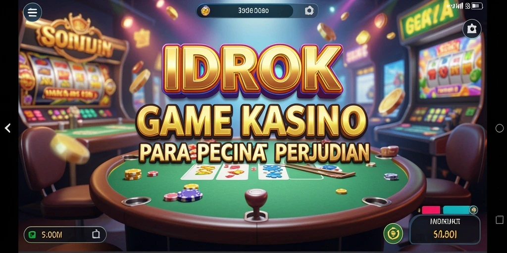 Tampilan menarik dari permainan Kasino di IDROK dengan antarmuka yang mudah digunakan.