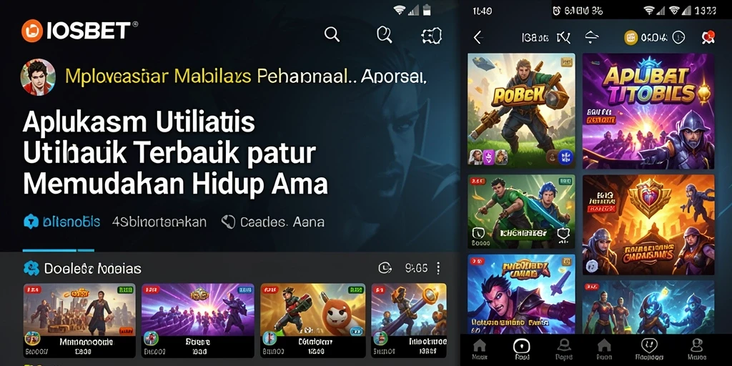 Tampilan antarmuka pengguna yang intuitif dari IOSBET.