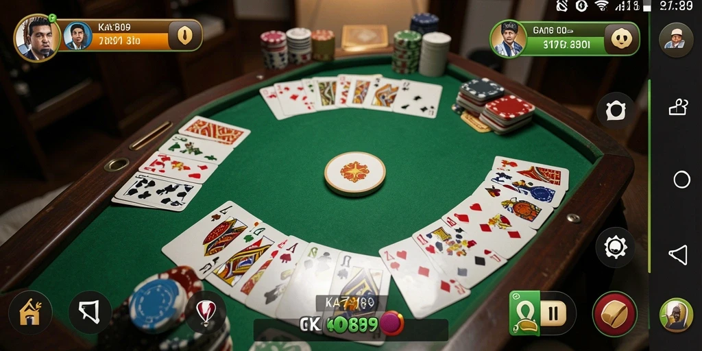 Tampilan menarik dari gameplay Gaple yang menantang.
