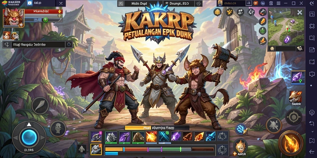Tampilan gameplay KAKRP yang mendebarkan dan menakjubkan.