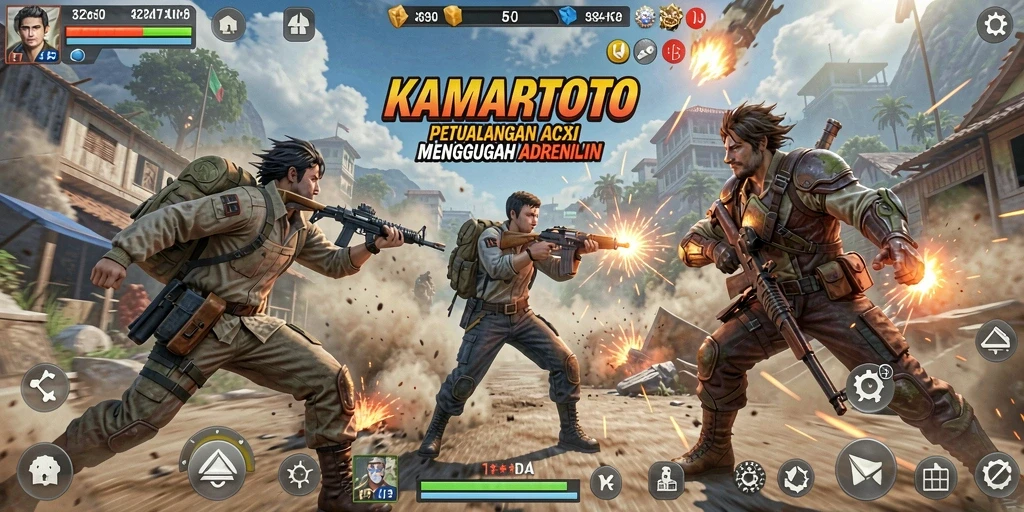 Tampilan gameplay seru dan mendebarkan dari KAMARTOTO.