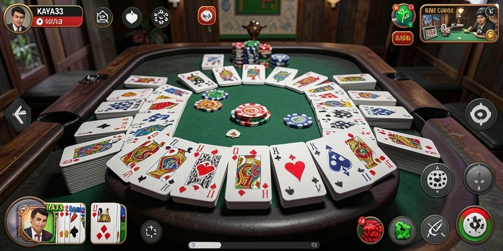 Tampilan gameplay Gaple yang seru dan interaktif di KAYA33.