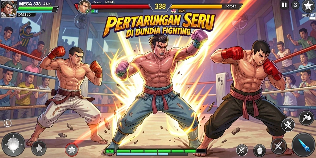 Tampilan gameplay MEGA338 yang mendebarkan dan penuh aksi.