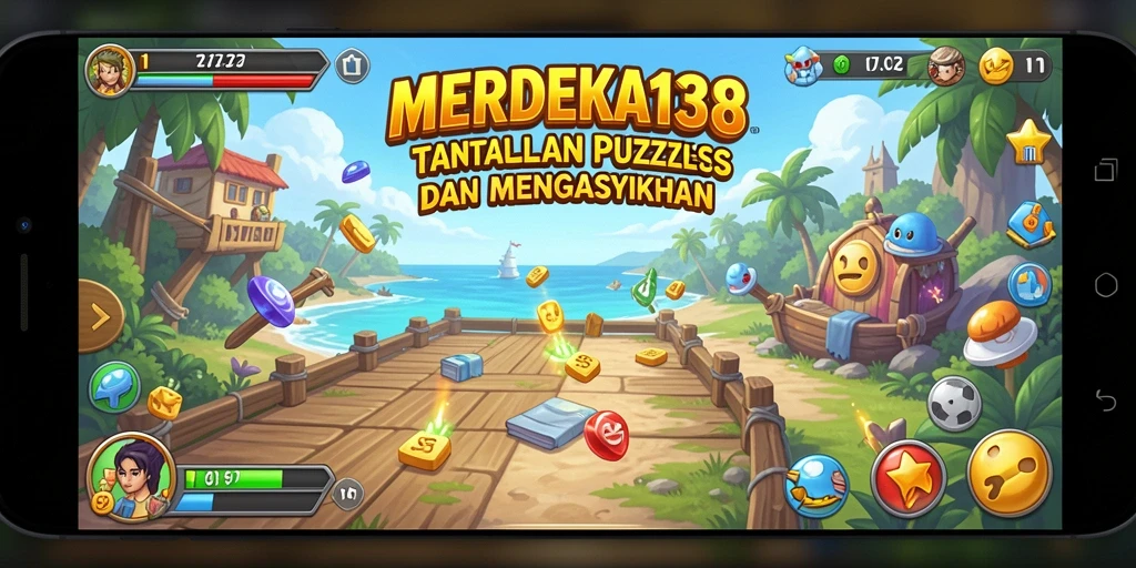 Tampilan gameplay MERDEKA138 yang seru dan menantang.