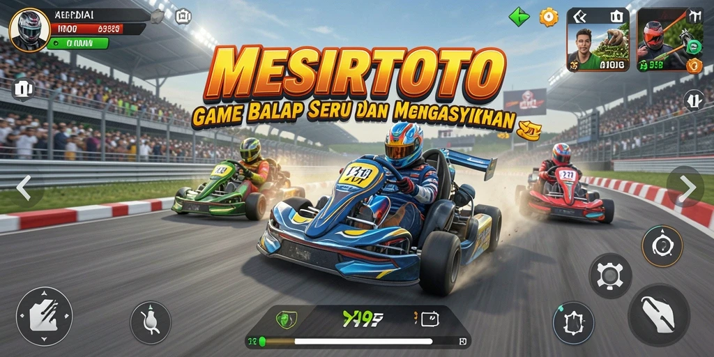 Menampilkan aksi balap mendebarkan di <strong>MESIRTOTO</strong>.