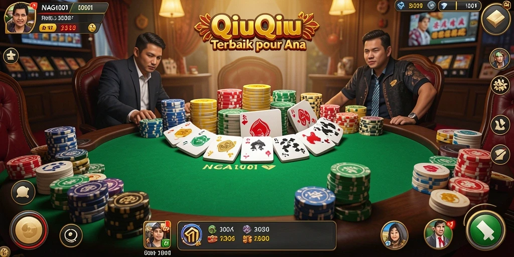 Gameplay seru NAGA1001 dalam permainan QiuQiu.
