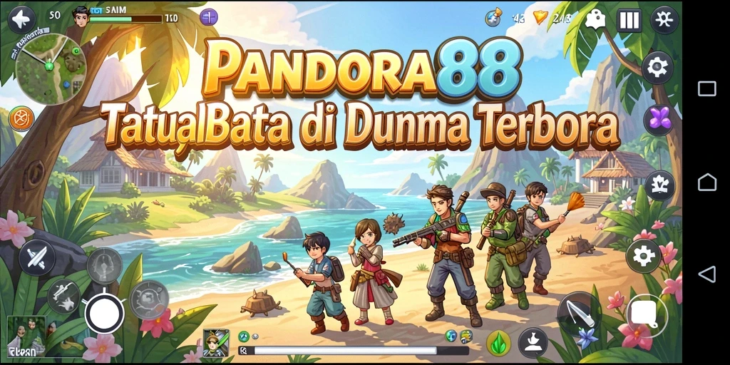 Tangkapan layar PANDORA88 menampilkan dunia terbuka yang memukau.