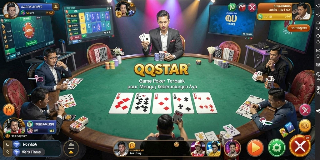 Tampilan screenshot gameplay QQSTAR yang menegangkan dan menarik.