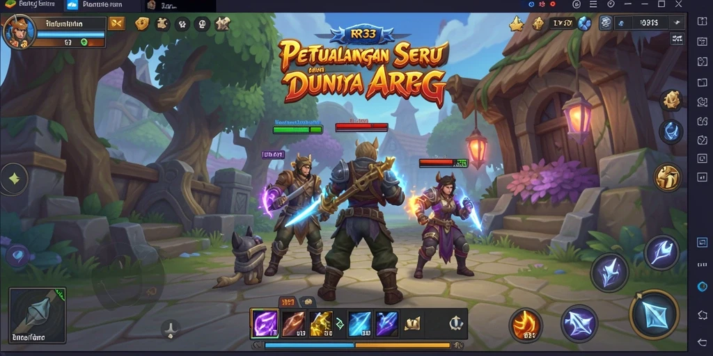 Tampilan epik dari gameplay ARPG yang mendebarkan.
