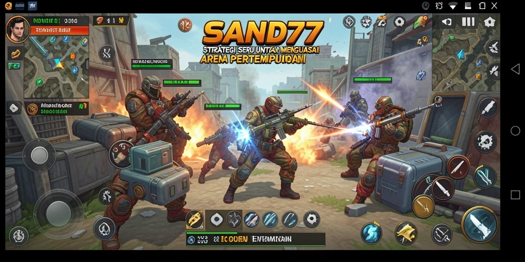 Tampilan gameplay SAND77 yang mendebarkan dan penuh strategi.