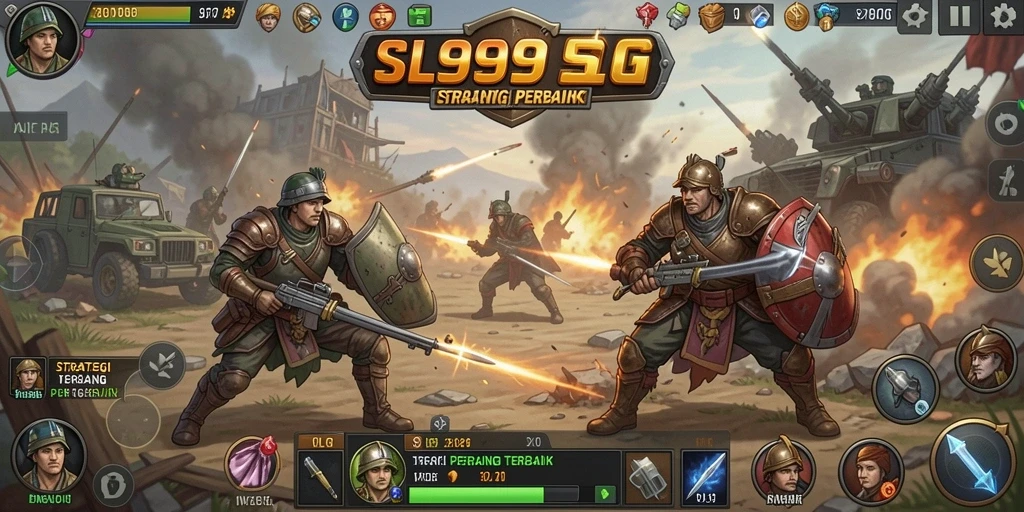 Screenshot menampilkan pertempuran epik di dalam SL999 dengan grafis yang mengesankan.