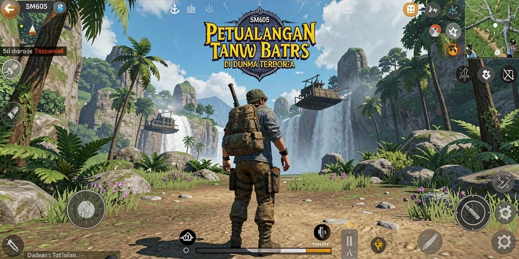 Tampilan gameplay <strong>SM605</strong> yang menakjubkan di dunia terbuka.