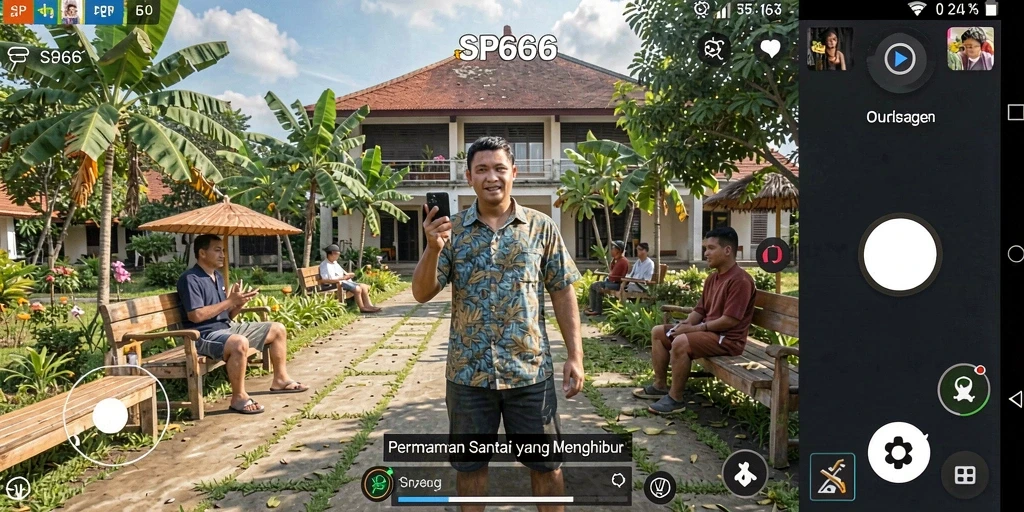 Tampilan gameplay menarik dari SP666 dengan tantangan menyenangkan.