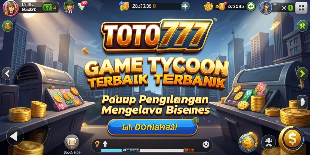 Screenshot gameplay TOTO777 yang menggambarkan aktivitas manajemen bisnis.