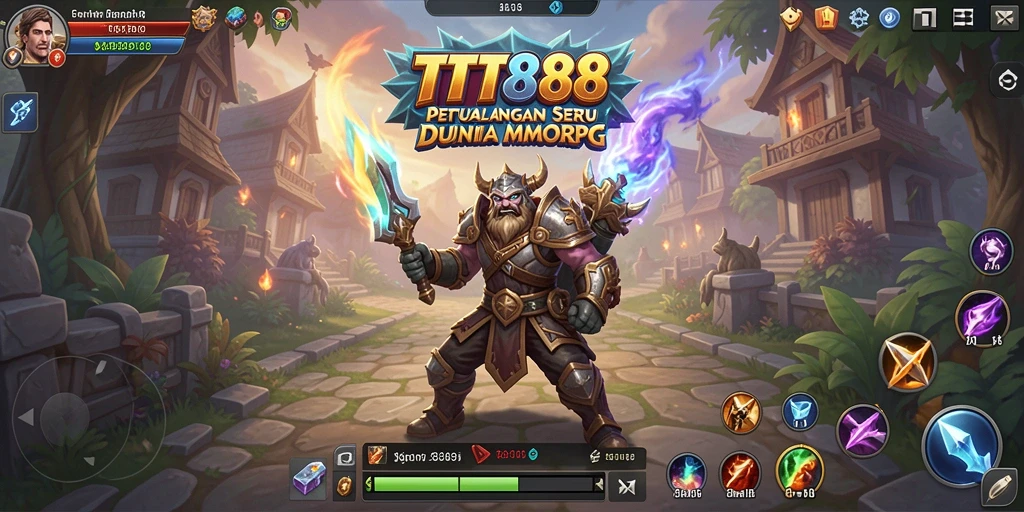 Tampilan gameplay menakjubkan dari TTT888 dalam aksi MMORPG.