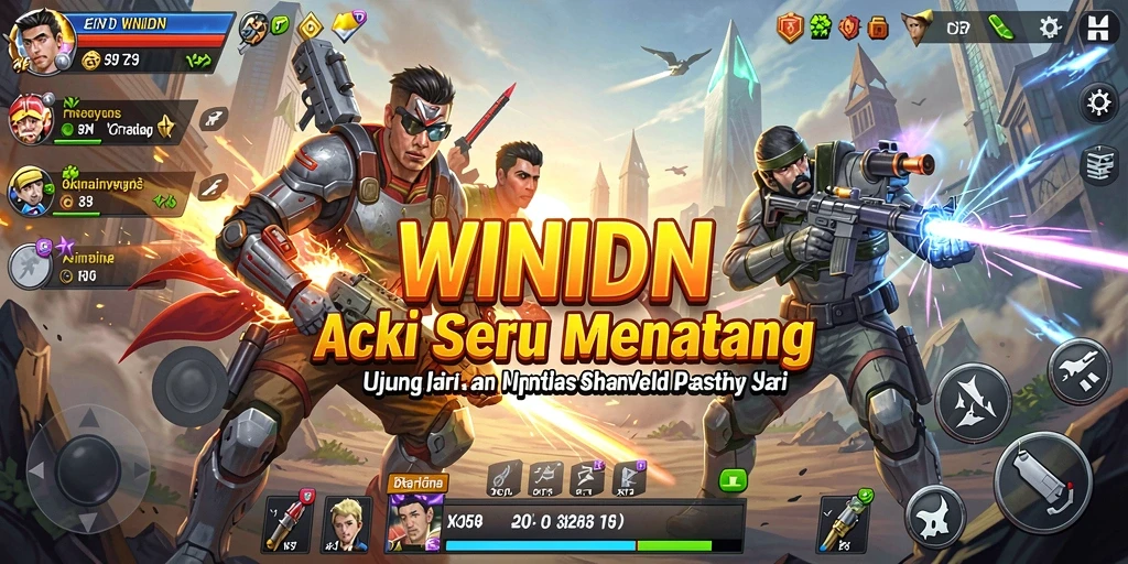 Screenshot gameplay WINIDN menampilkan pertarungan aksi yang mendebarkan.