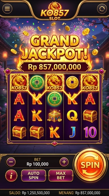 Tampilan antarmuka pengguna ko857 yang intuitif.